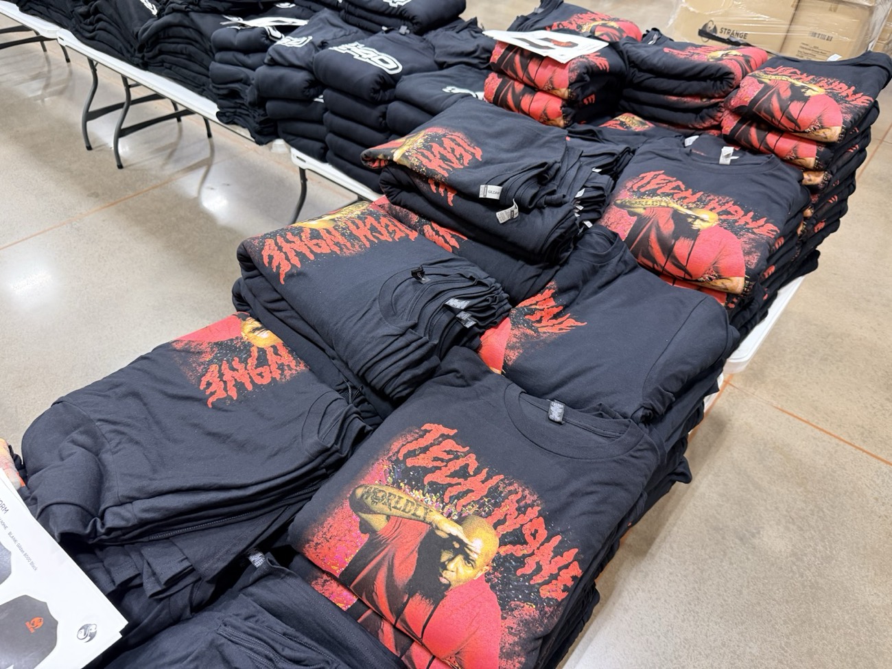 Strange Wid' It Tour 2026 tee, folded